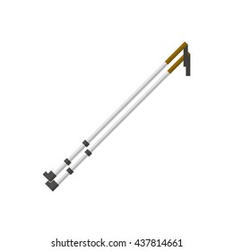 Walking sticks. Icon on isolated background