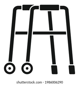 Walking support icon. Simple illustration of Walking support vector icon for web design isolated on white background