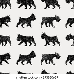 walking terrier pattern