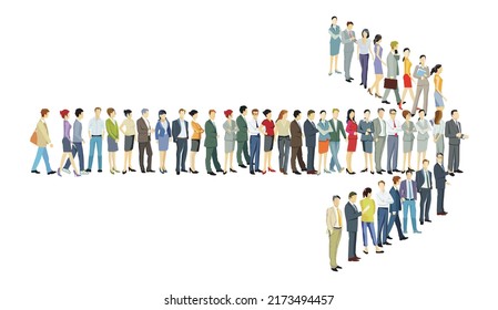 Walking Together In One Direction, Illustration