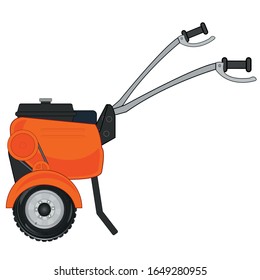Dibujo de tractores caminantes para jardín y huerto