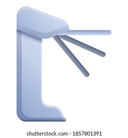 Icono del torniquete de marcha. Caricatura del icono del vector del torniquete para el diseño web aislado en fondo blanco