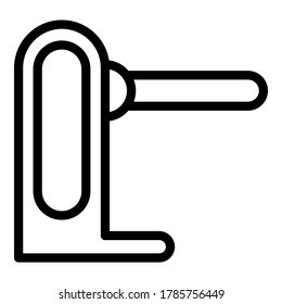 Walking turnstile icon. Outline walking turnstile vector icon for web design isolated on white background