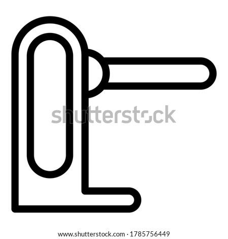 Walking turnstile icon. Outline walking turnstile vector icon for web design isolated on white background