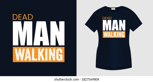 Walking typography t shirt desing