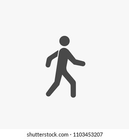 Similar Images, Stock Photos & Vectors of Man walk icon . Vector