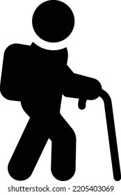 walking  Vector illustration on a transparent background. Premium quality symbols. Glyphs vector icons for concept and graphic design. 