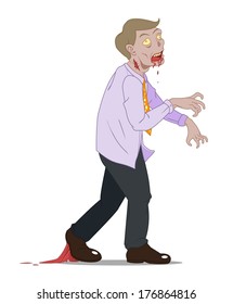 Walking Worker Zombie