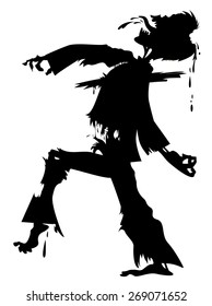 walking zombie silhouette