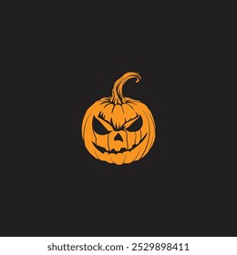 Walking zombie silhouette vector image.halloween background