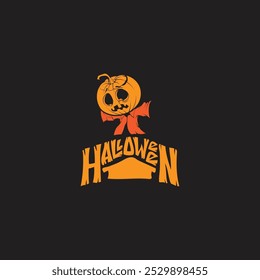 Walking zombie silhouette vector image.halloween background