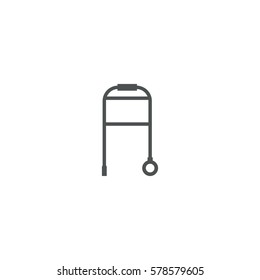 walking-stick icon. sign design