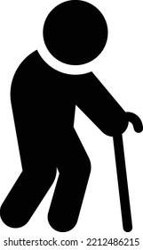 walkingVector illustration on a transparent background. Premium quality symmbols. Glyphs vector icons for concept and graphic design. 

