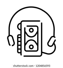 Walkman icon vector icon