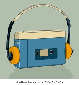 Walkman vector illustration can be used for logos, cover designs or other things