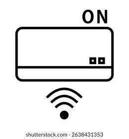Wall Air Conditioner Power On Icon
