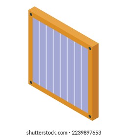 Wall air filter icon isometric vector. Clean virus. Health smoke