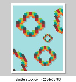 Wall art. Abstract image design for wall decoration. Suitable for aesthetic rooms. Vector illustration. SSTKabstract