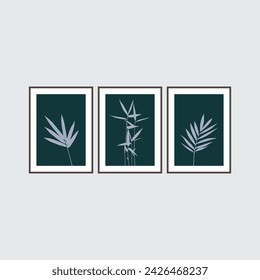 Wall Art. Artwork for your walls: Nature-themed prints for interior decoration. Enhance your home decor with a set of three wall prints.