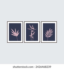 Wall Art. Artwork for your walls: Nature-themed prints for interior decoration. Enhance your home decor with a set of three wall prints.