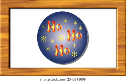 Wall Art Décor Decantation papel de parede Ho Ho Ho