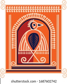 Diseño artístico mural de Bengala