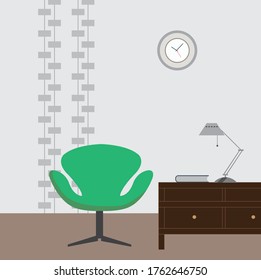 Wall art design pattern on grey background