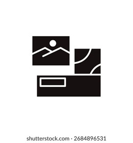 wall art icon collection .design style with background