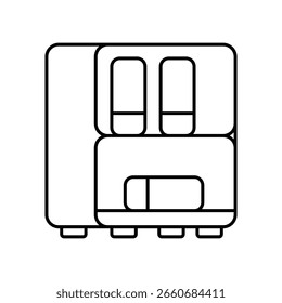 Ícone de Wall Art com ilustração de estoque de vetor de fundo branco