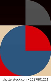 Wall Art Mid Século Chic Geometric Abstract Shape Illustrations. Pop Art Retrato decorativo Boho Fundo colorido