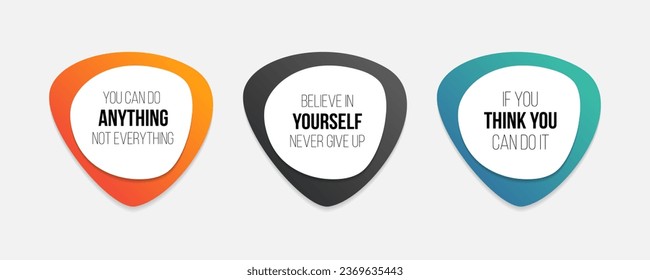 Wall art Motivational, inspirational quote set
