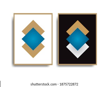 Wall Art On Canvas Abstract Gold Painting The price is indicated for 2 pcs.