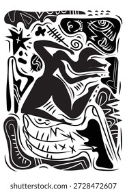 cartaz de arte de parede, decoração digital