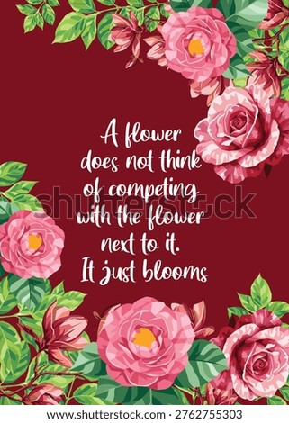 Wall art poster with a wise quote
