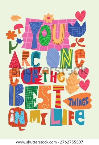 Wall art poster with a wise quote