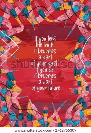 Wall art poster with a wise quote