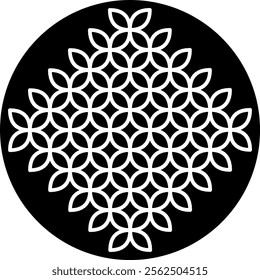 wall background decoration, round lace ornament