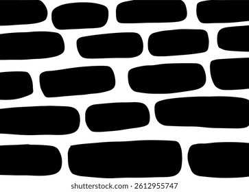 Wall background design cute, black and white easy to edit for decoration needs, fabric patterns, banner designs, billboards 