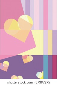 Wall background with heart