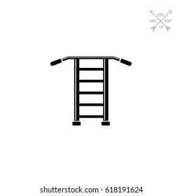 Wall bars simple icon