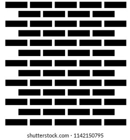 Wall of black brick