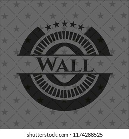Wall black emblem. Vintage.