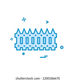 Wall Boundary icon design vector