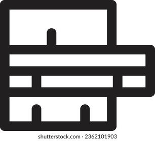 Icono de esquema de ladrillos de pared