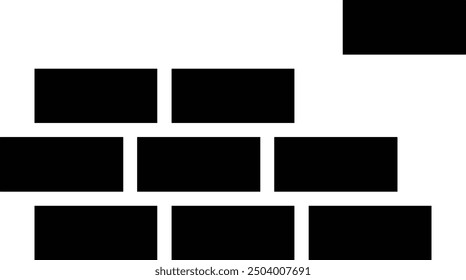 wall brick construction icon, bricklayer icon