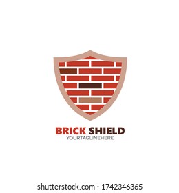 diseño de ilustración vectorial del concepto de defensa de ladrillos de pared 