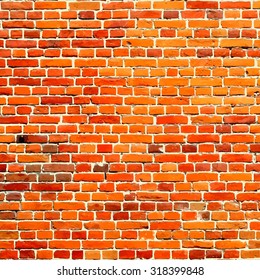 Wall brick, orange brick is not new