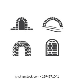 Wall bridge logo illustration vector design