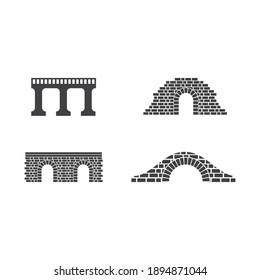 Wall bridge logo illustration vector design