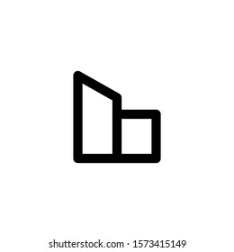 Wall building line icon. linear style sign for mobile concepts and web design. Outline vector wall icon. Symbols, logo illustrations. Vector image
